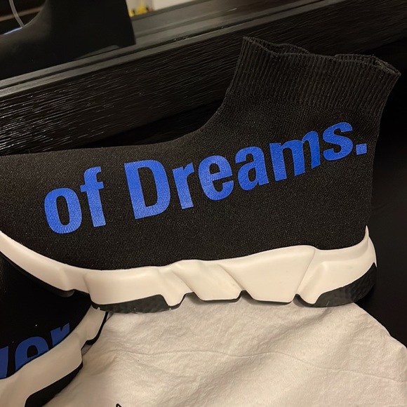 Noir bleu Balenciaga sock sneakers - Picture 3 of 12